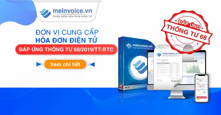 Phần mềm hóa đơn điện tử đáp ứng thông tư 68
