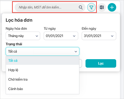 phần mềm quản lý hóa đơn đầu vào MISA meInvoice