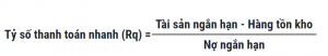 Tye số thanh toán nhanh