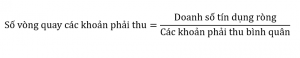 Số vòng quay các khoản phải thu