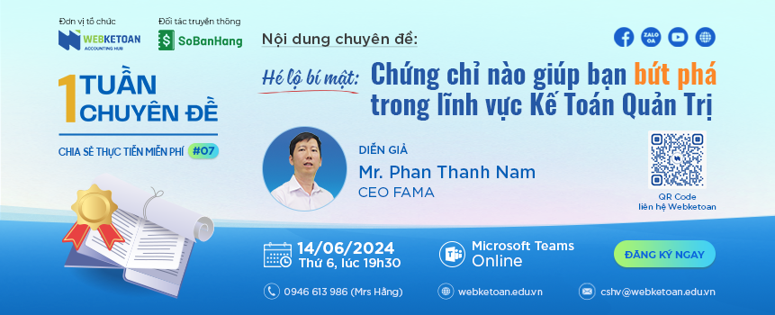 chứng chỉ trong lĩnh vực kế toán quản trị