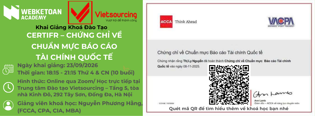 Khai Giảng Khoá Đào Tạo CERTIFR – CHỨNG CHỈ VỀ CHUẨN MỰC BÁO CÁO TÀI CHÍNH QUỐC TẾ (860 x 350 px)