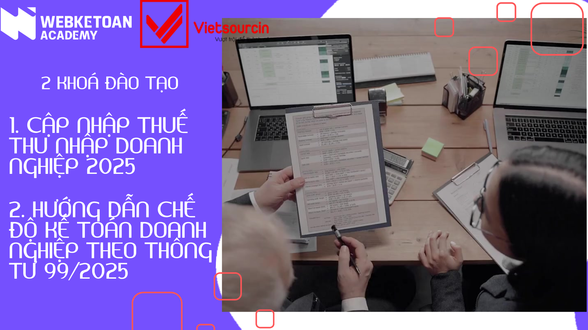 KHOÁ ĐÀO TẠO KẾ TOÁN THEO THÔNG TƯ 992025