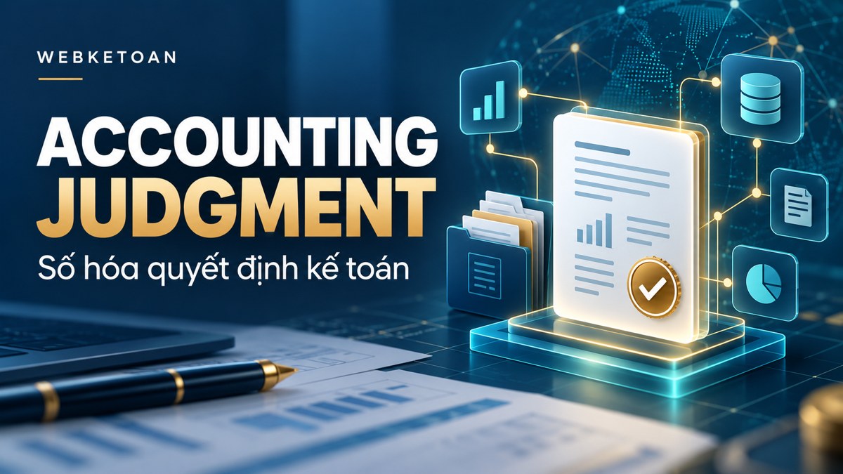 Accounting Judgment: Số hóa quyết định kế toán với hồ sơ, bằng chứng và phê duyệt