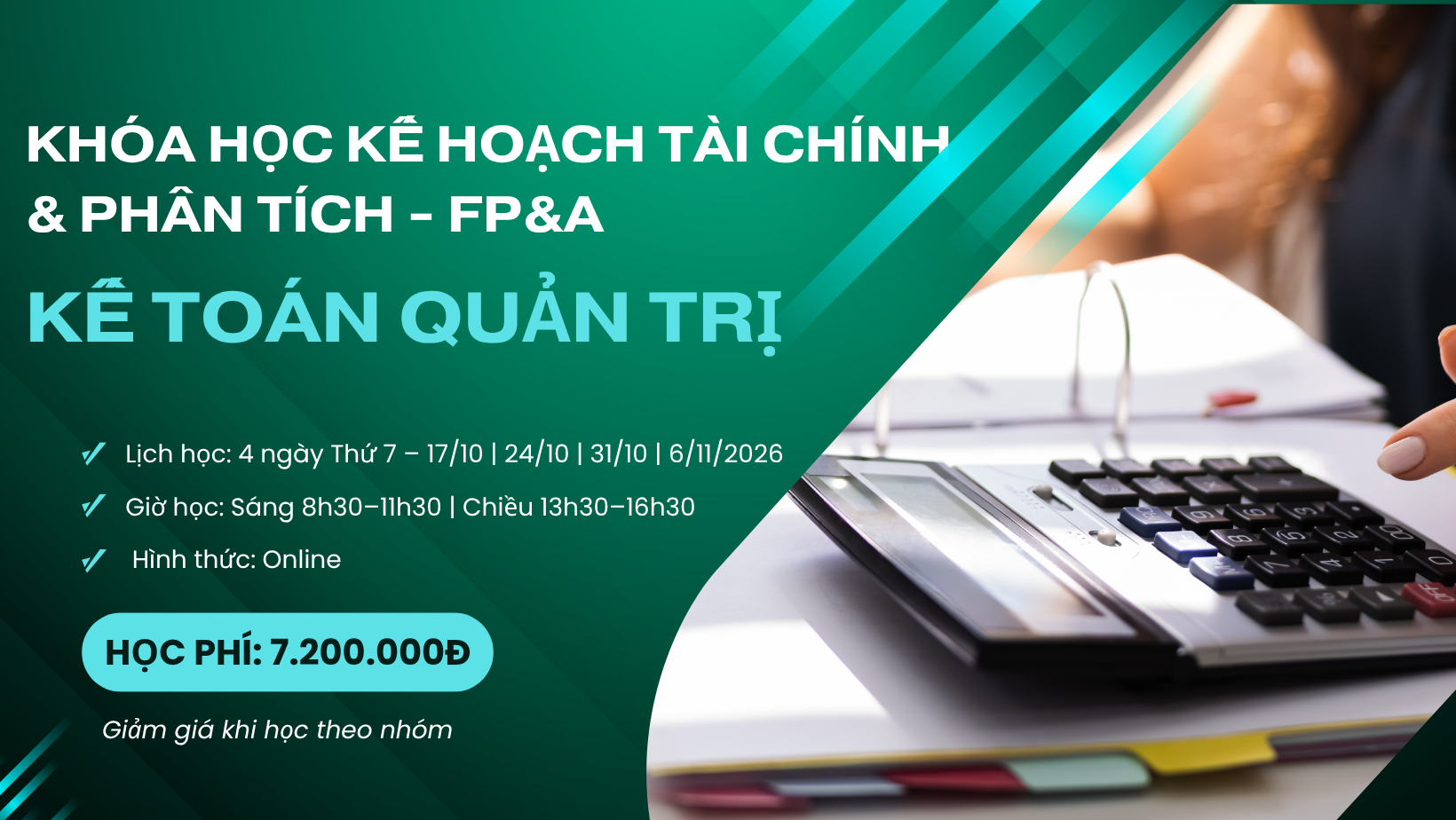 Teal Modern Tax Prep Service Facebook Cover